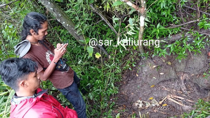 Penemuan kerangka manusia usai Labuhan Merapi, Senin (15/3/2021)