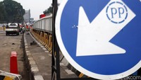 Nantinya lintasan jalan layang itu akan ada di tengah-tengah.