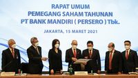 Suasana RUPS Tahunan Bank Mandiri