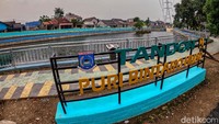 Kolam di Tandon Puri Bintaro Hijau memiliki kapasitas 3.500 meter persegi (m2) dan bisa menampung sekitar 2.100 meter kubik (m3) air. (Foto: Andhika/detikcom)