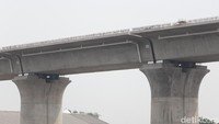Girder kereta cepat di kawasan ini sudah terpasang.