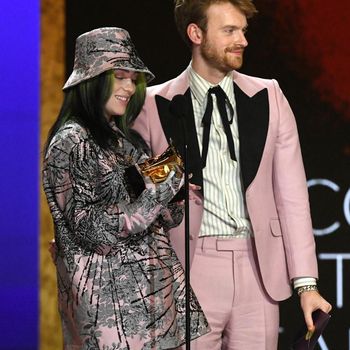 LOS ANGELES, CALIFORNIA - MARCH 14: Billie Eilish accepts the Record of the Year award for 'Everything I Wanted' onstage during the 63rd Annual GRAMMY Awards at Los Angeles Convention Center on March 14, 2021 in Los Angeles, California.   Kevin Winter/Getty Images for The Recording Academy/AFP (Photo by KEVIN WINTER / GETTY IMAGES NORTH AMERICA / Getty Images via AFP)