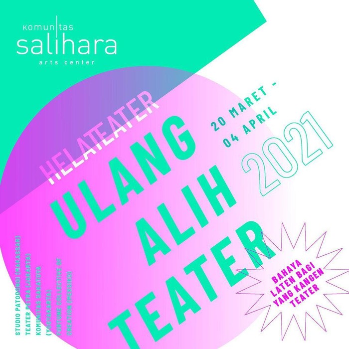 Helateater Salihara 2021 digelar setiap dua tahun sekali untuk merayakan para penampil dan pelaku seni teater.