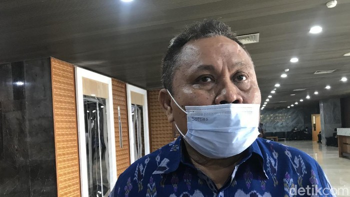 Jhoni Allen Marbun di DPR (Rolando Fransiscus Sihombing/detikcom).