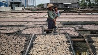 Warga juga harus mengbolak-balik ikan agar lebih cepat kering.