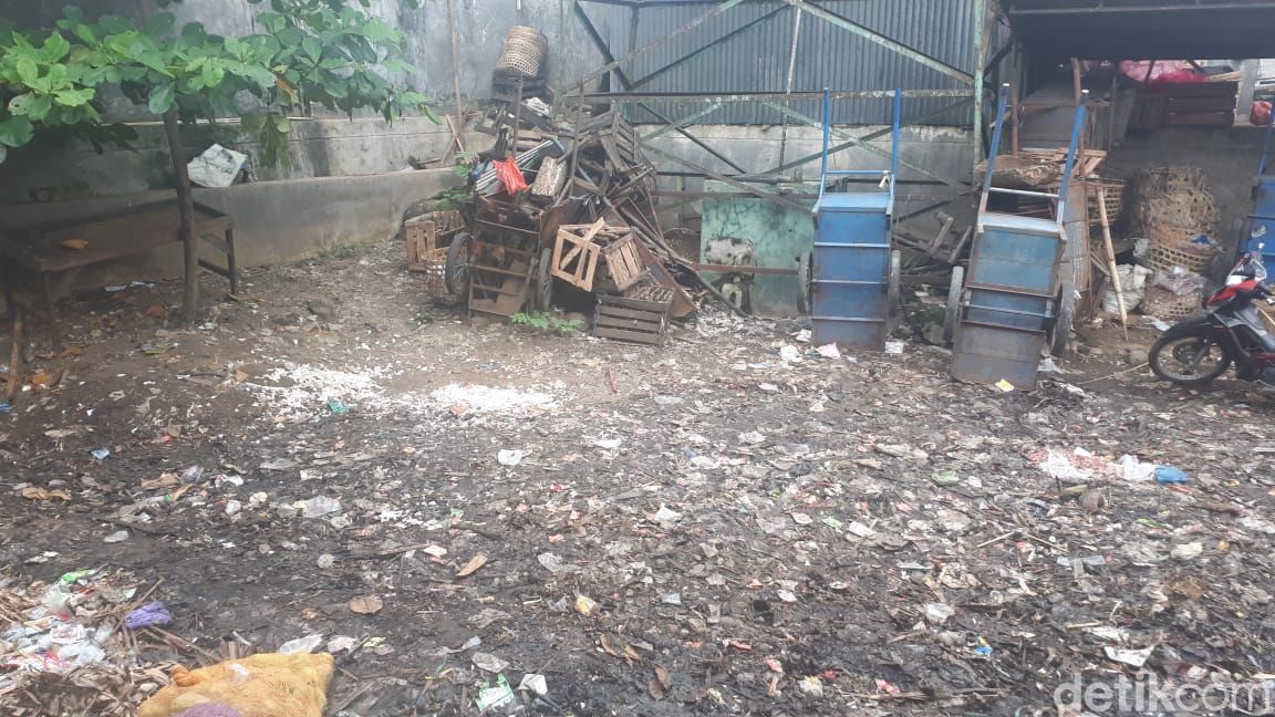 Pasar Ajibarang, Banyumas, Jawa Tengah, usai dibersihkan dari tumpukan sampah, 16 Maret 2021. (M Yusuf Fanany/detikcom)