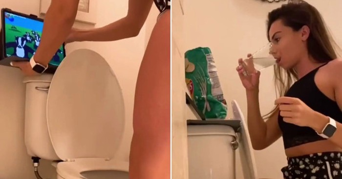 Jijik! Makan dan Minum sambil BAB di Toilet jadi Tren di TikTok