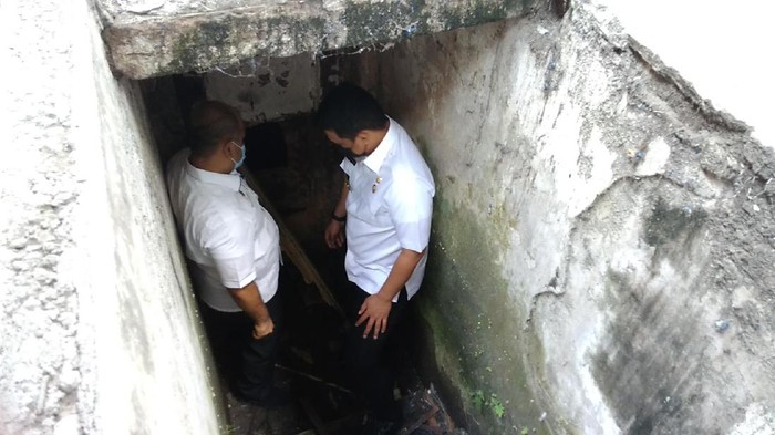 Bobby Nasution saat mengecek kawasan Kesawan (Datuk Haris-detikcom)