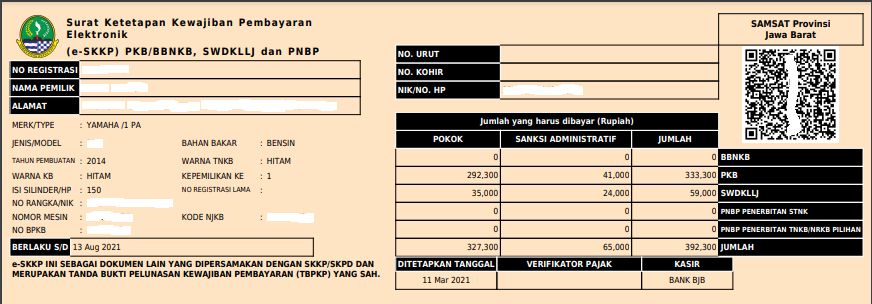 Contoh dokumen e-SKKP