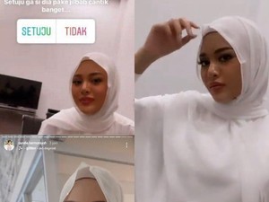 Gaya Hijab Aurel Saat Prewedding, Bikin Atta Halilintar Makin Terpesona