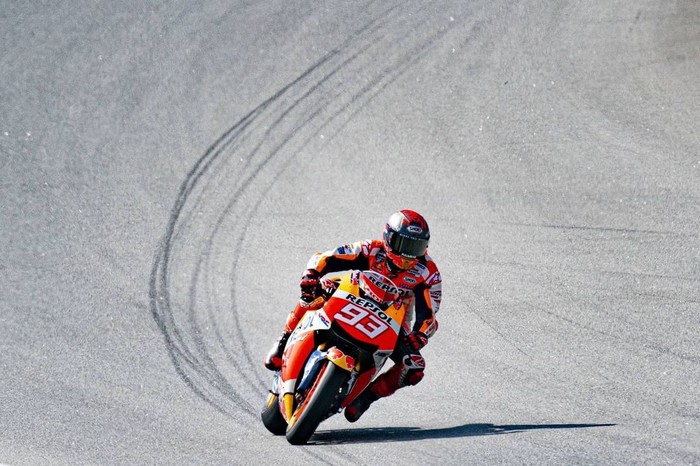 latihan Marquez pasca cedera di Montmelo