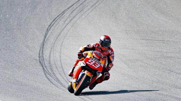 latihan Marquez pasca cedera di Montmelo