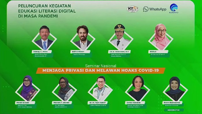 Peluncuran Kegiatan Edukasi Literasi Digital di Masa Pandemi