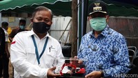 Ujicoba ini dihadiri oleh Wali Kota Bandung Oded M Danial.