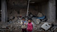 10 tahun krisi kemanusiaan dan konflik berdampak besar bagi anak-anak. Chris McGrath/Getty Images.