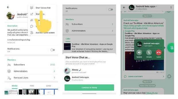 Telegram bikin fitur mirip Clubhouse