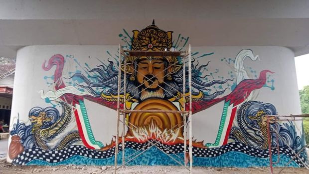 Grafiti Percantik Jembatan Kedungkandang, Netizen Punya Penilaian Lain