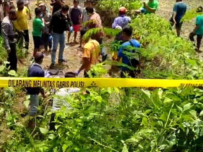 Pesepeda tewas terjun ke sungai di Karanganyar, Kamis (18/3/2021).