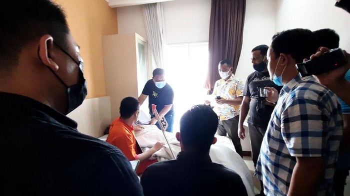 Rekonstruksi pembunuhan PSK di Palembang (Syahbana-detikcom)