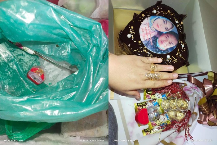 Wanita Ini Dihadiahi Es Batu Untuk Utah Perkawinan, Isinya Bikin Kaget!