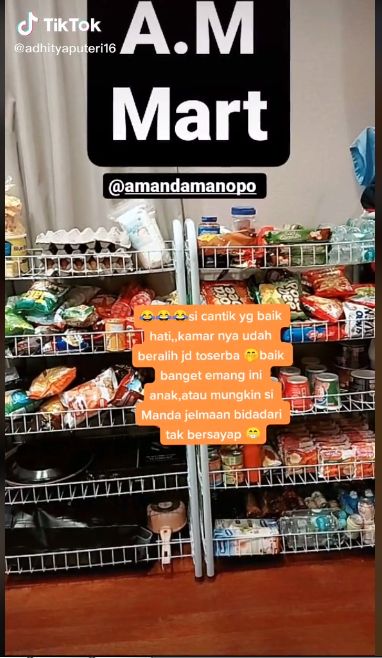 Doyan Ngemil, Amanda Manopo Bikin Minimarket di Lokasi 'Ikatan Cinta'