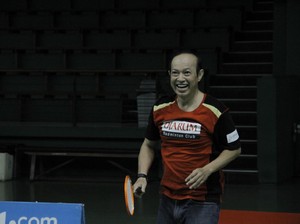 Legenda Badminton Hastomo Arbi Semangati Tim Bulutangkis RI