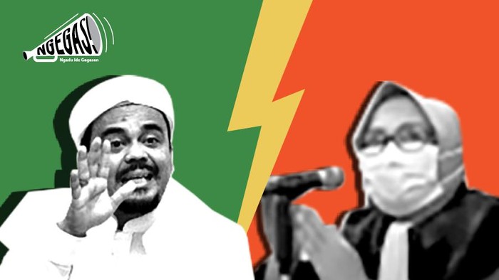 HRS vs Jaksa soal sidang online (Tim Infografis detikcom)