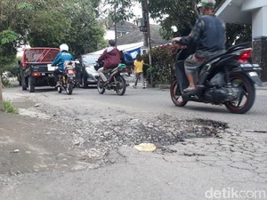 Jl Terusan Kecubung Barat Rusak, Lurah Usul Perbaikan ke Pemkot Malang