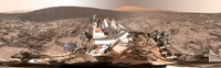 Foto panorama di samping Namib Dune di Mars