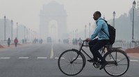 Angka polusi di New Delhi ini sebenarnya sudah mengalami kerumunan sebesar 11%. Ini karena sempat dilakukan lockdown nasional di India untuk mencegah penyebaran virus COVID-19. Foto: CNN