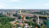 Hingga saat ini tercatat 14 dari 28 balok berkesinambungan di seluruh alinyemen kereta cepat Jakarta-Bandung telah berhasil ditutup. Foto: Dok. Instagram Kereta Cepat Jakarta-Bandung