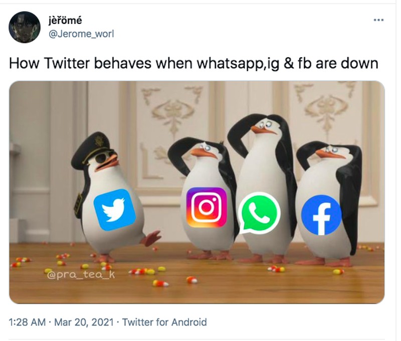 Meme WhatsApp down