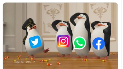 WhatsApp Tumbang Jadi Bahan Meme Sindiran