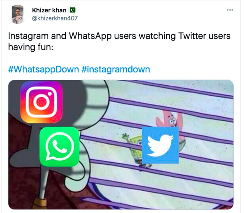 Meme WhatsApp down