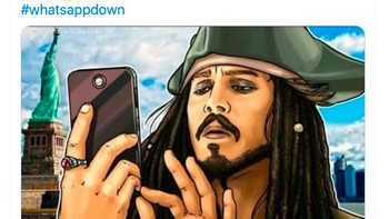 Karena tidak bisa diakses, pengguna WhatsApp berkali-kali restart ponselnya tapi tetap tidak berfungsi. Foto: Twitter