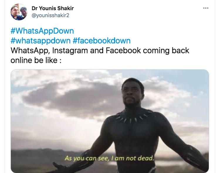 Meme WhatsApp down