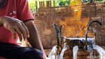 Penampakan Sumber Air yang Bisa Terbakar di Karanganyar