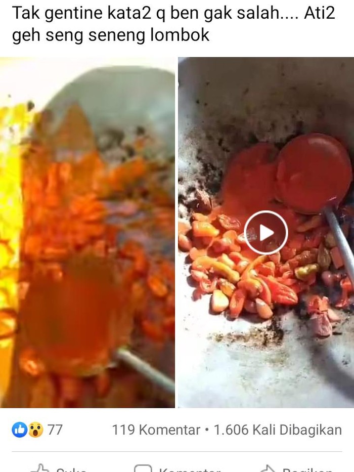 viral lombok dicat