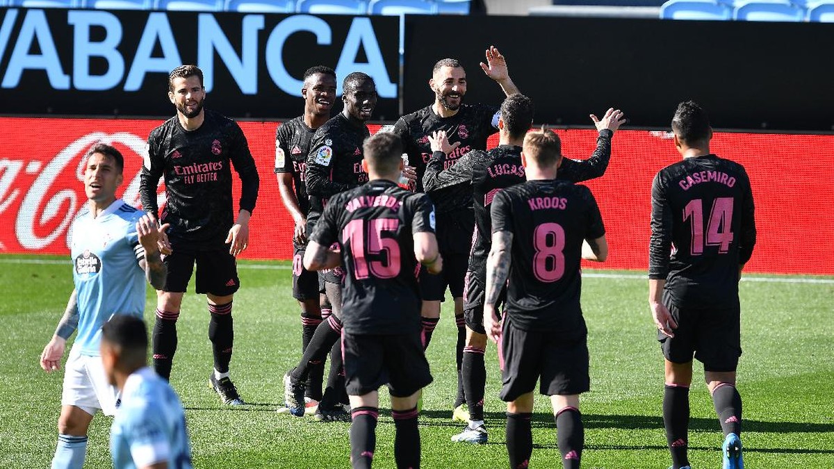Real Madrid mengalahkan Celta Vigo 3-1 dalam lanjutan LaLiga. (Foto: Getty Images/Octavio Passos)
