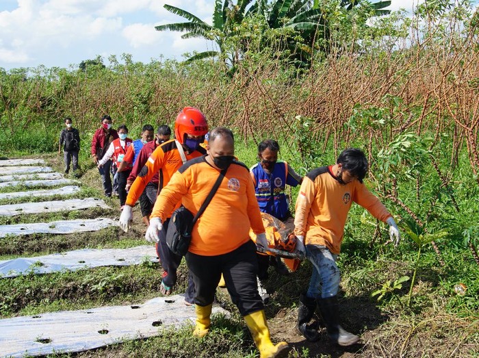 Mayat Pria Setengah Bugil Ditemukan di Kebun Singkong Mojokerto