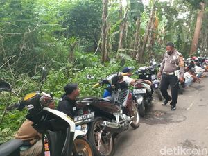 Razia Balap Liar di Pandeglang, 62 Motor Diamankan Polisi