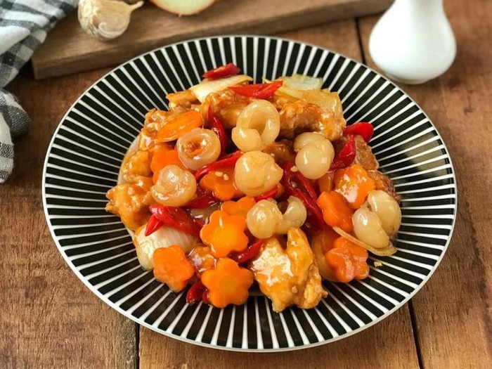 Ayam Krispi Saus Longan Ayam Krispi Saus Longan