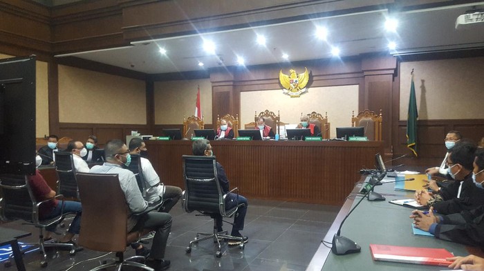 Sidang pembacaan dakwaan eks Dirut BTN Maryono di Pengadilan Tipikor Jakarta, Senin (22/3/2021).