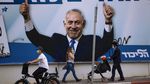 Foto PM Netanyahu Jadi Sasaran Aksi Vandalisme Jelang Pemilu Israel