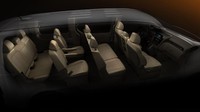 Pabrikan asal Korea Selatan itu juga menawarkan banyak opsi konfigurasi kursi. Mulai model 7 kursi, yang kursi baris keduanya bisa direbahkan. Foto: Hyundai