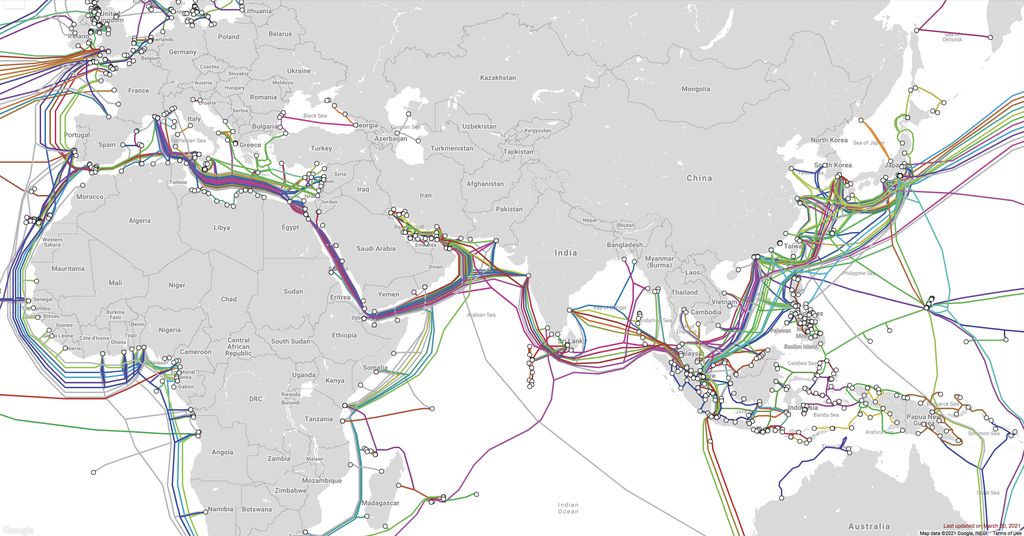 Kabel Laut (SubmarineCableMap) Kabel Laut (SubmarineCableMap)