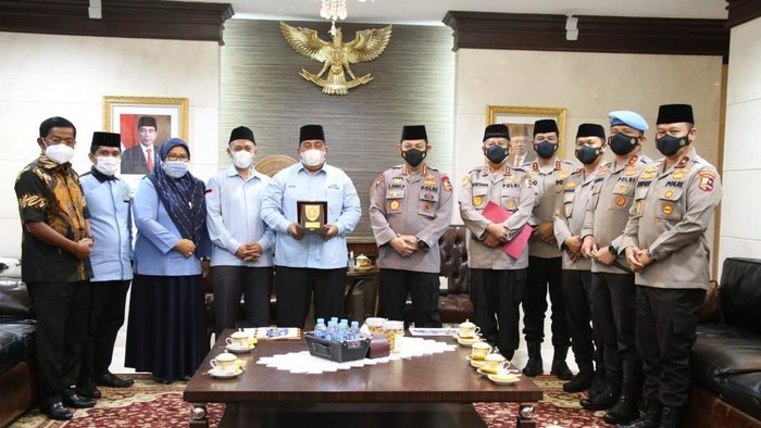 Kapolri menerima kunjungan BKPRMI di Mabes Polri