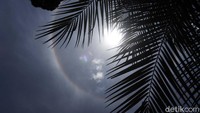 Fenomena halo ini tidak terjadi secara periodik. Kejadian ini terjadi ketika cahaya matahari atau bulan mengalami refleksi dan pembiasan oleh kristal es yang terbentuk di lapisan awan pada ketinggian tertentu.
