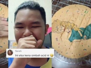 Ngakak! Buat Cake Elsa Frozen, Hasilnya Malah Elsa Tersiram Air Keras