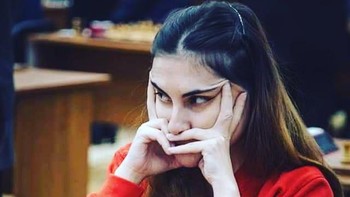 Ana Matnadze adalah International Master dan mantan juara dunia catur untuk remaja sebanyak dua kali. Di Chess.com, ia menempati peringkat 178 di seluruh dunia. Foto: Instagram/@ana_matnadze